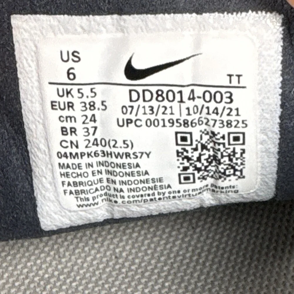 Nike Waffle One Blue Gray Womens US Size 7.5 EUR 38.5 DD8014-003 Sneakers